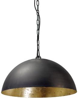 Pendelleuchte Larino 1-flammig Stahl Schwarz-Blattgold Ø30cm