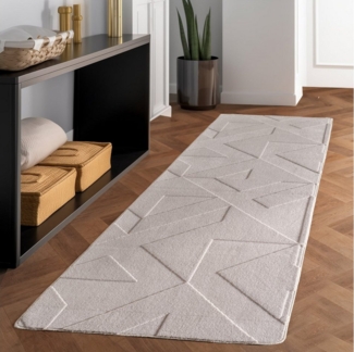 Carpettex Designteppich Unicolor - Einfarbig, Rechteckig, Höhe: 12 mm, Kurzflorteppich Skandinavische Design Anti-Rutsch Rückseite Waschbar