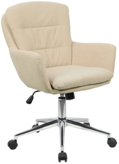 SVITA Schreibtischstuhl MARTE, höhenverstellbar, Bürostuhl, Drehstuhl mit Rollen, Beige