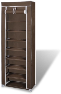 Schuhschrank 8 Schicht 57 x 29 x 162 cm Braun