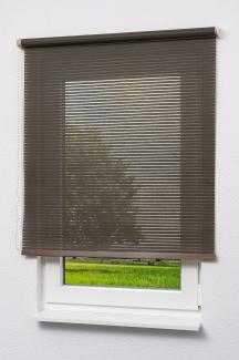 Rollo Basisrollo Holzdekor Streifen Braun, LYSEL®, halbtransparent, HxB 190x60cm