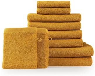 Blumtal Handtuch Set Blumtal 10 Teilig - Handtücher Set 100% Baumwolle, weich und saugstark, Frottee (10er Set), 2 Bade-, 4 Hand-, 2 Gästetücher + 2 Waschlappen