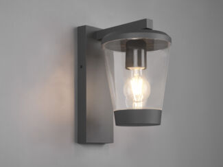 Außen Wandlaterne CAVADO mit Acrylglas Lampenschirm Höhe 28cm, Anthrazit