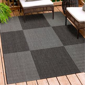 Andiamo Outdoorteppich Arizona anthrazit, 200 x 290 cm