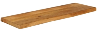 vidaXL Tischplatte mit Baumkante 120x20x2,5 cm Massivholz Mango 370518