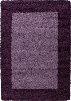 Hochflor Teppich Lux Läufer - 80x150 cm - Violett