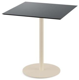 Urban Terrassentisch Sand Gestell + Schwarz Hpl 70X70 Cm