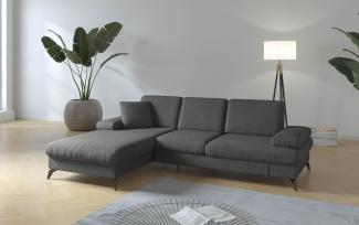 sit&more Ecksofa Morris Jubi L-Form, inklusive XXL-Liegefläche, bzw. Schlaffunktion, Bettfunktion, Armteilverstellung und 1 Zierkissen