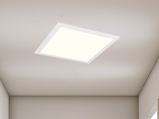 LED Deckenleuchte SIRIUS flach mit Bewegungsmelder, Breite 29,5cm