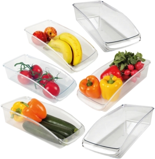 Kühlschrank - Behälter ( 33 x 15 x 8cm ) Kühlschrankbox Spülmaschinengeeignet - Hochwertige Aufbewahrungsbox mit Griff für die Küche