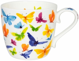 Könitz Becher Victoria Lowe - Butterfly, Tasse, Kaffeebecher, Bone China, Bunt, 450 ml, 11 2 057 2705