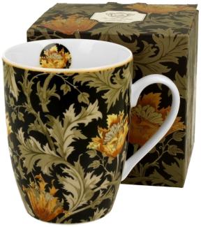 DUO ART GALLERY klassischer Becher 360 ml CHRYSANTHEMUM New Bone China Porzellan