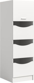 Wäscheschrank (B/H/T: 50x195x62 cm) in weiß Nachbildung