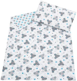 Baby-Delux Komplettbett Babybett Max Komplettset, 8-tlg, Kinderbett 60x120 cm weiß, Bettset verschiedene Designs