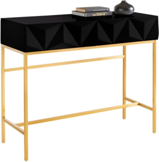 Leonique Sideboard Minfi, TOPSELLER!, OTTOs Choice, in 3D-Optik, Konsolentisch mit goldfarbenem Metallgestell