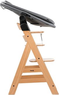 Hauck Hochstuhl Set mit Babywippe Alpha Newborn Set Pro Nature Grey