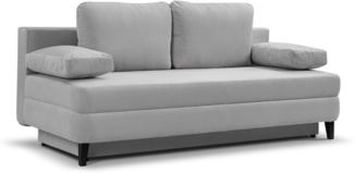 Schlafsofa (B/H/T: 200x91x100 cm) in Hellgrau