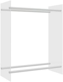 vidaXL Brennholzregal Transparent 80x35x100 cm Hartglas 327469
