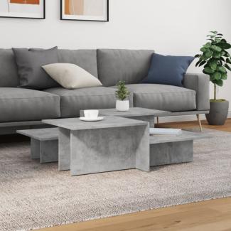 vidaXL Couchtische 2 Stk. Betongrau Holzwerkstoff 3216153