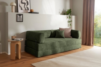 homsy by Ana Johnson Schlafsofa Folda, Dauerschläfer, Breite 206 cm, Liegefläche 181x198 cm, mit Bett-/Schlaffunktion, inkl. 1x Zierkissen, Tonnentaschenfederkern