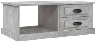 Couchtisch, Sofatisch Betongrau 90x50x35 cm Holzwerkstoff