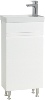 VCM Badmöbel Waschtisch Silora 918724 Weiß H. 83 x B. 41 x T. 22 cm