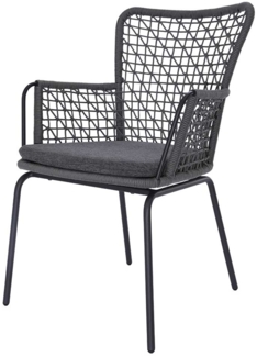 Gartenstuhl Freddy / JDB7882 BREGO 18, Rope, Grau, 58 x 89 x 61 cm