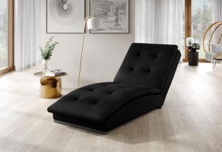 Wohnideebilder Doro Schwarz Chaiselongue CH-DOR-10FL