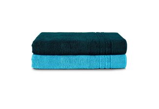 Komfortec Saunatuch Frotte aus 100% Baumwolle, Frottee (Packung, 2-St), 80x200 Saunatücher set XXL, Weich, Schnelltrocknend