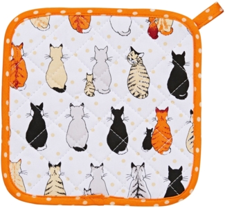 Ulster Weavers Topflappen Cats in Waiting, (Set, 1-tlg, 1-teilig), 1x Topflappen hitzebeständig wattiert Pfannen Untersetzer ca. 21x21 cm