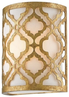 Wandlampe, Stahl Gold, H 25,4 cm