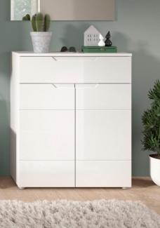 INOSIGN Schuhkommode CAPRI, Höhe 97cm, 2 Türen, 1 Schubkasten, ink. eingefasster Griffmulde, Schuhschrank, Kommode, Anrichte, Sideboard, Schrank, Dielenschrank