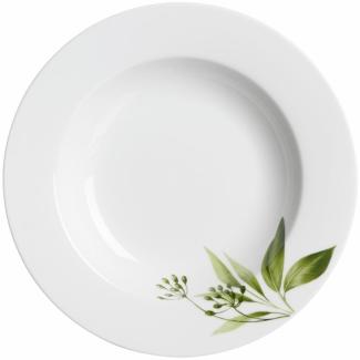 Ritzenhoff & Breker Teller Tief Evora, Speiseteller, Suppenteller, Pastateller, Porzellan, Weiß, Ø 22 cm, 422542