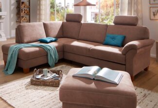 Home affaire Ecksofa Borkum L-Form, B: 249 cm - OTTO. Verlässliche Qualität, optional Bettfunktion, Federkern