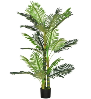 Kunstpalme Kunstpflanze,Künstliche Palme, Übertopf, XDeer, Übertopf,19,5x19,5x150 cm