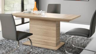 Esstisch Säulentisch Küchentisch 160-200x90cm sonoma eiche Modern