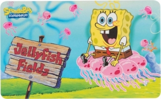 United Labels® Frühstücksbrett Spongebob Schwammkopf Brettchen Jellyfish Schneidebrettchen, Resopal