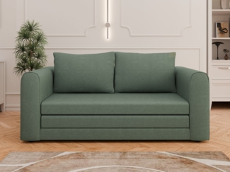 PANDA MÖBEL GmbH Schlafsofa Arelis Schlafsofa mit Bettfunktion 160 x 69 x 78 cm, Platzsparendes Sofa mit Gästebettfunktion