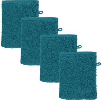 REDBEST Waschhandschuh Waschhandschuh "Oceanside" 4er-Pack, Frottier (4-St), Walk-Frottier Uni