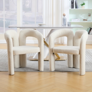 LVHOM Armlehnstuhl M-Form Freizeitstuhl, Bistrostuhl, Bürostuhl, Polsterstuhl, Besucherstuhl (2 St), für Esszimmer, Wohnzimmer, Büro, Schlafzimmer, Wartezimmer, Lobbys
