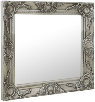 vidaXL Wandspiegel im Barock-Stil 50x50 cm Silbern 320314