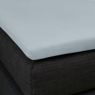 Formesse Split-Topper Spannbetttuch La Piccola Duo 1|140x210 - 220 cm| hellgrau