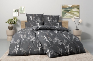 BIERBAUM Bettwäsche Hellena, Renforcé, 2 teilig, in Gr. 135x200 oder 155x220 cm, 100% Baumwolle, Gräser