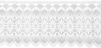 Bistrogardine Jacquard in weiß 160x45 cm (BxL) mit Stangendurchzug Design Ida