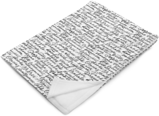 DECALVIBES Tagesdecke Kuscheldecke Multilingual Calligraphy - 127 x 152 cm