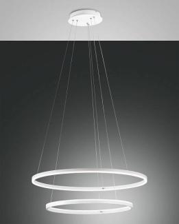 Fabas Luce Giotto LED Hängeleuchte 2 Ringe Weiß