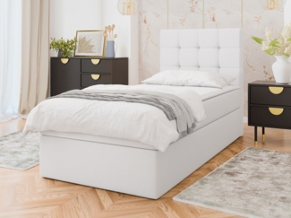 Boxspringbett Gazel Single (Farbe: Soft 017, Größe: 100 x 200)