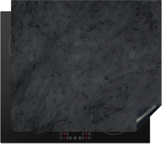 MuchoWow Herd-Abdeckplatte Grau - Zement - Beton - Industriell - Strukturiert, Vinyl, (1 tlg), Cerankochfeld Abdeckung, Herd Abdeckplatten Vinyl, 58x51 cm