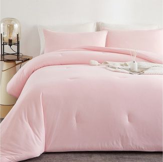 ibettertec Microfaserbettdecke Bettdecke 135x200 200x200 cm, Ganzjahresdecke,Weich und Bügelfrei, Premium Qualität, uni, mit Kissenbezüge 80x80cm