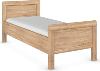 rauch Bett Bett Einzelbett Stollenbett EVELYN, in Komforthöhe aus Holzwerkstoff in elegantem Stil MADE IN GERMANY